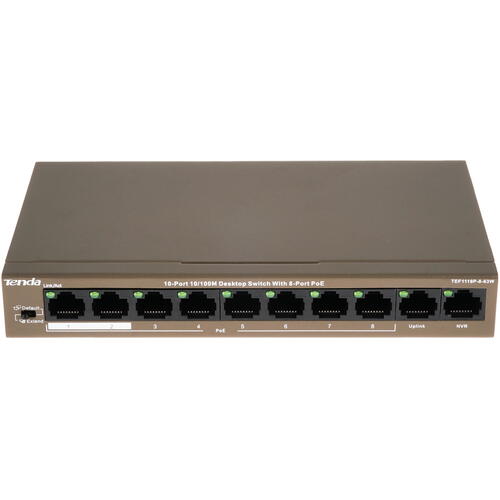 Купить Коммутатор Tenda TEF1110P-8-63W  4856776. Характеристики, отзывы и цены в Донецке