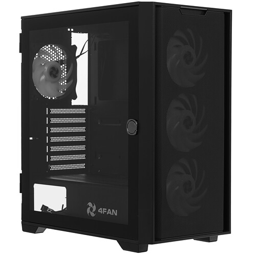 Купить Корпус 4FAN Zulian [ZULATBFP] черный  9291315. Характеристики, отзывы и цены в Донецке