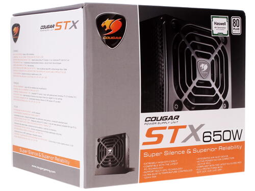 Купить Блок питания Cougar STX650  1038111. Характеристики, отзывы и цены в Донецке