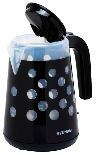 Купить Электрочайник Hyundai HYK-G2012 черный  5336097. Характеристики, отзывы и цены в Донецке