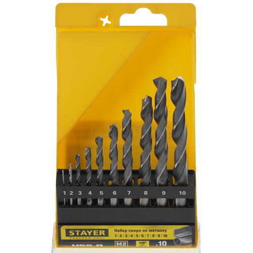 Купить Набор сверл STAYER 29602-H10_z01  9975866. Характеристики, отзывы и цены в Донецке