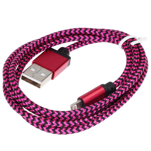 Купить Кабель круглый Cablexpert Lightning 8-pin - USB 2.0 Type-A розовый 1 м  5485438. Характеристики, отзывы и цены в Донецке