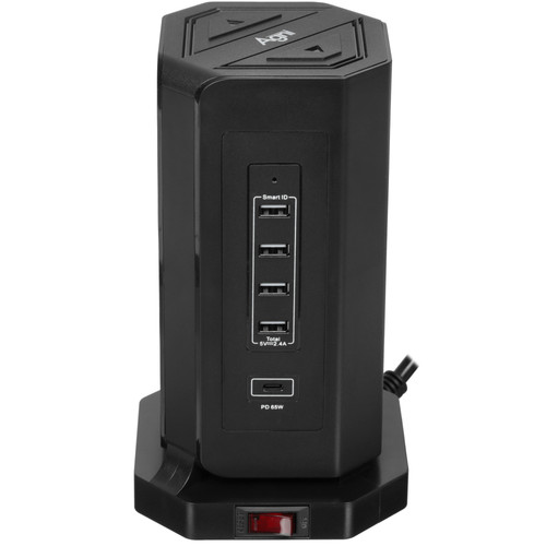 Купить Сетевой фильтр AGNI TP-VD5U9E-C черный  9289332. Характеристики, отзывы и цены в Донецке