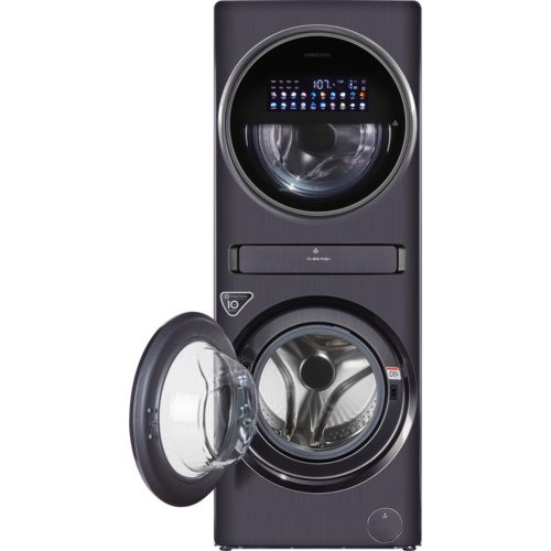 Купить Стирально-сушильная машина HIBERG TOWER i-DD 107-612 Sd серый  9171883. Характеристики, отзывы и цены в Донецке