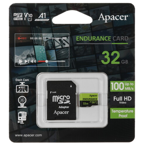 Купить Карта памяти Apacer microSDHC 32 ГБ [AP32GEDM0D05-R]  5456924. Характеристики, отзывы и цены в Донецке