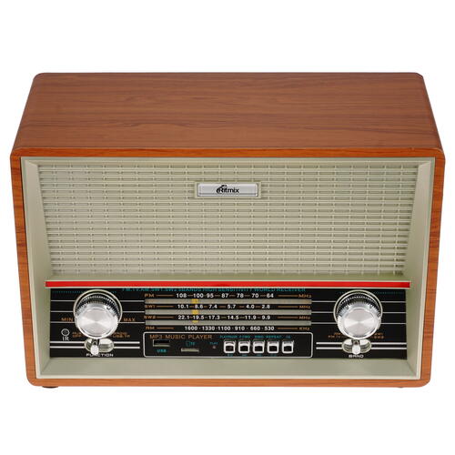 Купить Радиоприемник Ritmix RPR-102 коричневый  4900705. Характеристики, отзывы и цены в Донецке