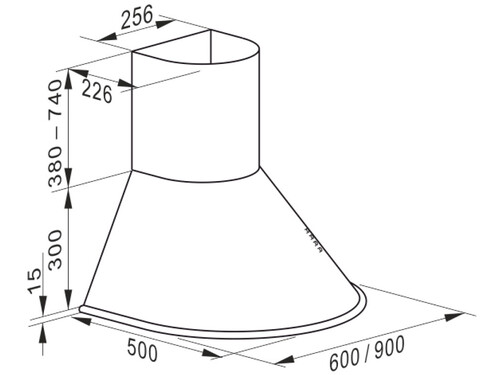 Купить Вытяжка каминная Kaiser A 9423 RotBE Eco красный/золотистый, черный  8169915. Характеристики, отзывы и цены в Донецке