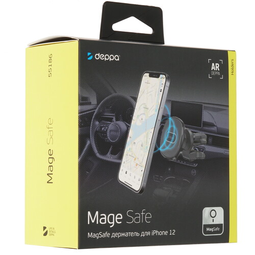 Купить Держатель автомобильный DEPPA Mage Safe черный  4869544. Характеристики, отзывы и цены в Донецке