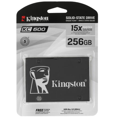 Купить 256 ГБ 2.5" SATA накопитель Kingston KC600 [SKC600/256G]  5046296. Характеристики, отзывы и цены в Донецке