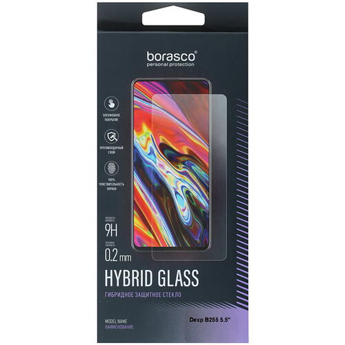 Купить Защитное гибридное стекло BoraSCO для экрана DEXP B255  4874503. Характеристики, отзывы и цены в Донецке
