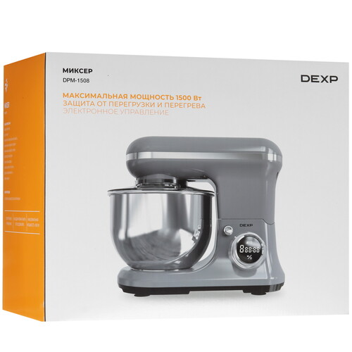 Купить Миксер DEXP DPM-1508 серый  9124122. Характеристики, отзывы и цены в Донецке