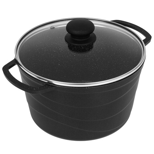Купить Кастрюля НМП Литая Гранит L186640i 4 л 22 см черный  9149669. Характеристики, отзывы и цены в Донецке