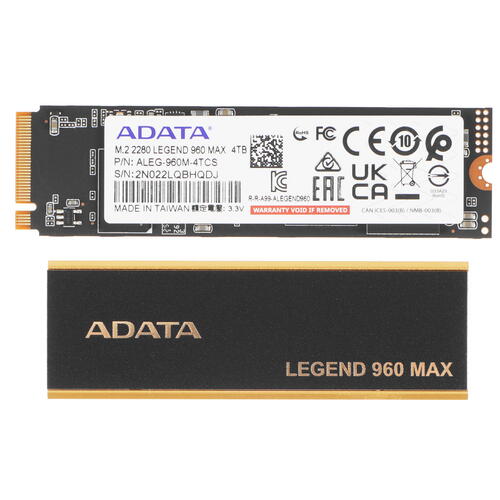 Купить 4000 ГБ M.2 NVMe накопитель ADATA LEGEND 960 MAX [ALEG-960M-4TCS]  5094690. Характеристики, отзывы и цены в Донецке