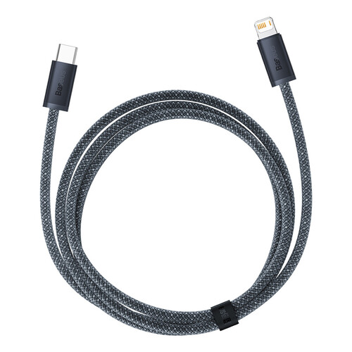 Купить Кабель круглый Baseus Lightning 8-pin - USB Type-C серый 1 м  9260663. Характеристики, отзывы и цены в Донецке