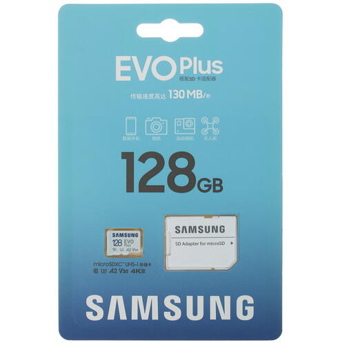 Купить Карта памяти Samsung EVO Plus microSDXC 128 ГБ [MB-MC128KA/CN]  5038201. Характеристики, отзывы и цены в Донецке