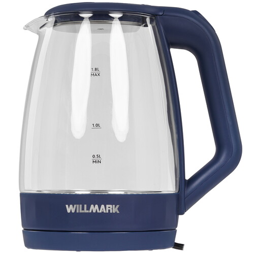 Купить Электрочайник WILLMARK WEK-1823G синий  9269580. Характеристики, отзывы и цены в Донецке