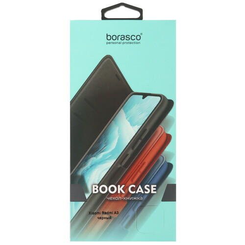 Купить Чехол-книжка  BoraSCO Book Case для POCO C61/ Xiaomi Redmi A3/ A3x черный  5471945. Характеристики, отзывы и цены в Донецке