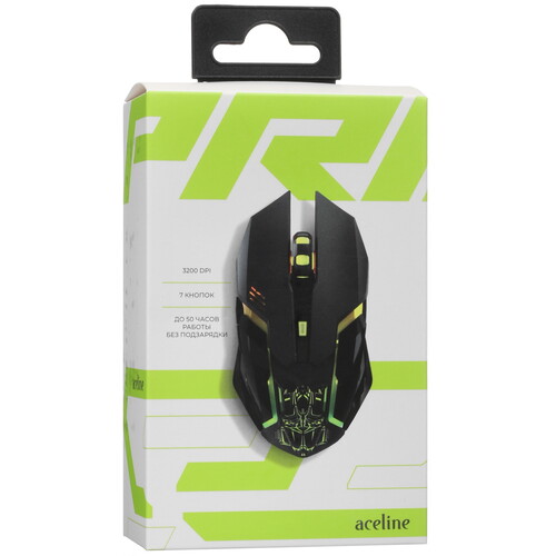 Купить Мышь беспроводная Aceline GS Pride  черный  5431322. Характеристики, отзывы и цены в Донецке