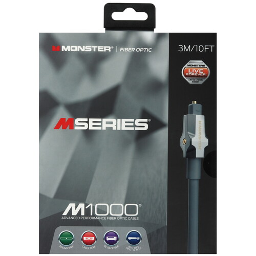 Купить Кабель оптический  Monster ODT Toslink - ODT Toslink серый  5497374. Характеристики, отзывы и цены в Донецке