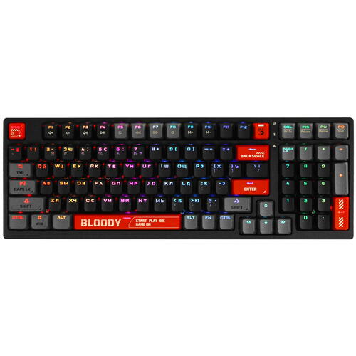 Купить Клавиатура проводная A4Tech Bloody S98 [S98 RED]  5439867. Характеристики, отзывы и цены в Донецке