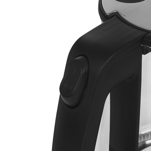 Купить Электрочайник Hyundai HYK-G3401 черный  9228381. Характеристики, отзывы и цены в Донецке