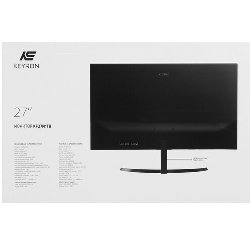 Купить 27" Монитор KEYRON KF27N1TB черный  9078366. Характеристики, отзывы и цены в Донецке