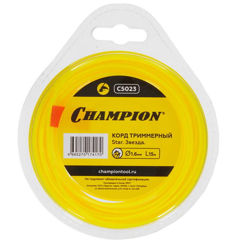 Купить Леска для триммеров Champion Star C5023  1215860. Характеристики, отзывы и цены в Донецке