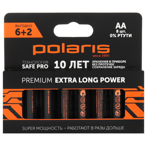Купить Батарейка Polaris PB Premium AA (LR6/ER14505/FR6/R6P)  9252740. Характеристики, отзывы и цены в Донецке