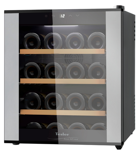 Купить Винный шкаф Tesler WCV-160 SILVER серебристый, черный  9057378. Характеристики, отзывы и цены в Донецке