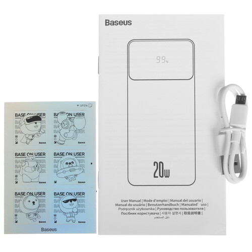 Купить Портативный аккумулятор Baseus Bipow Digital Display белый  5472695. Характеристики, отзывы и цены в Донецке