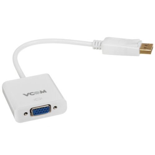 Купить Переходник однонаправленный VCOM DisplayPort - VGA, 0.15 м  5602525. Характеристики, отзывы и цены в Донецке