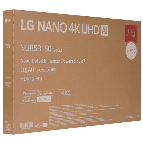 Купить 50" (126 см) Телевизор LG 50NU850B6LA черный  9400033. Характеристики, отзывы и цены в Донецке