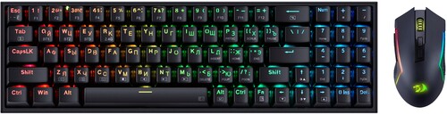 Купить Клавиатура+мышь беспроводная   Redragon S136 черный  9230528. Характеристики, отзывы и цены в Донецке