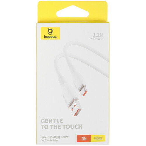 Купить Кабель круглый Baseus USB Type-C - USB 2.0 Type-A белый 1.2 м  5495770. Характеристики, отзывы и цены в Донецке