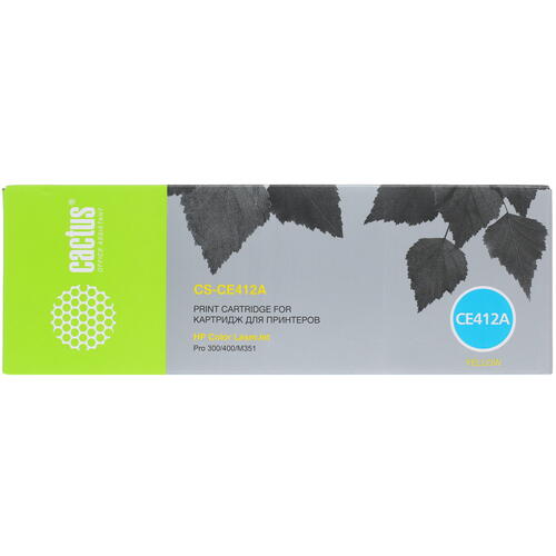 Купить Картридж лазерный Cactus CS-CE412A желтый, с чипом  7939322. Характеристики, отзывы и цены в Донецке