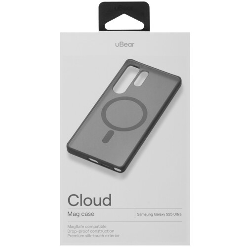 Купить Накладка  uBear Cloud Mag Case для Samsung Galaxy S25 Ultra черный/прозрачный  5617322. Характеристики, отзывы и цены в Донецке