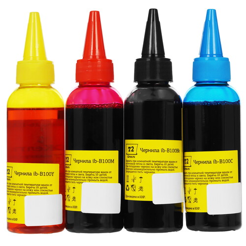 Купить Чернила  T2 IB-B100_MP голубой, желтый, пурпурный, черный  9115207. Характеристики, отзывы и цены в Донецке
