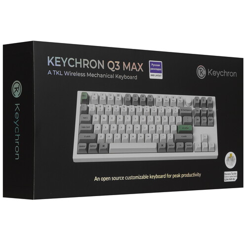 Купить Клавиатура  проводная + беспроводная Keychron Q3 Max  9310653. Характеристики, отзывы и цены в Донецке