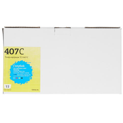 Купить Картридж лазерный T2 TC-S407C голубой  7963697. Характеристики, отзывы и цены в Донецке