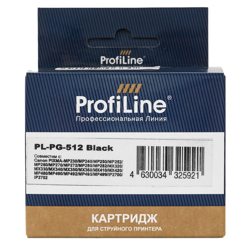 Купить Картридж ProfiLine PL-PG-512 черный  0158466. Характеристики, отзывы и цены в Донецке