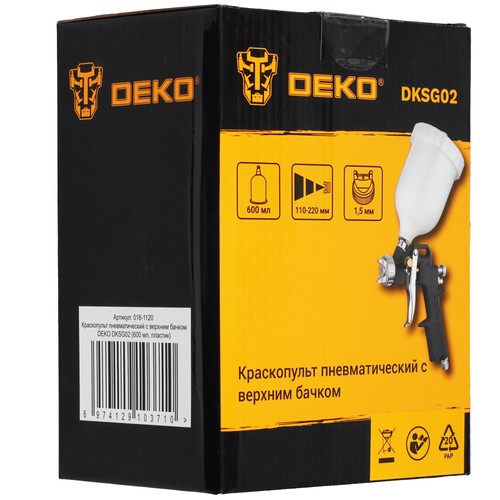 Купить Краскораспылитель DEKO DKSG02  9070164. Характеристики, отзывы и цены в Донецке