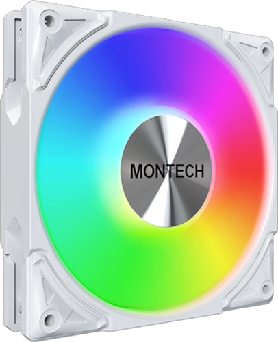 Купить Комплект вентиляторов Montech METAL PRO 12 ARGB PWM [MPAW3P] белый  5620669. Характеристики, отзывы и цены в Донецке
