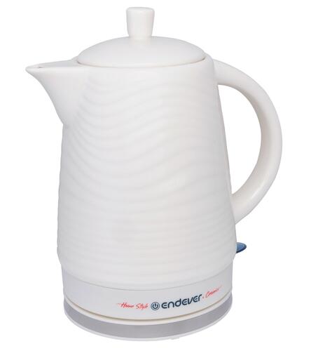 Купить Электрочайник Endever KR-460C белый  5365521. Характеристики, отзывы и цены в Донецке