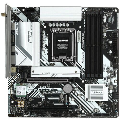 Купить Материнская плата ASRock B760M Pro RS WiFi  5637085. Характеристики, отзывы и цены в Донецке