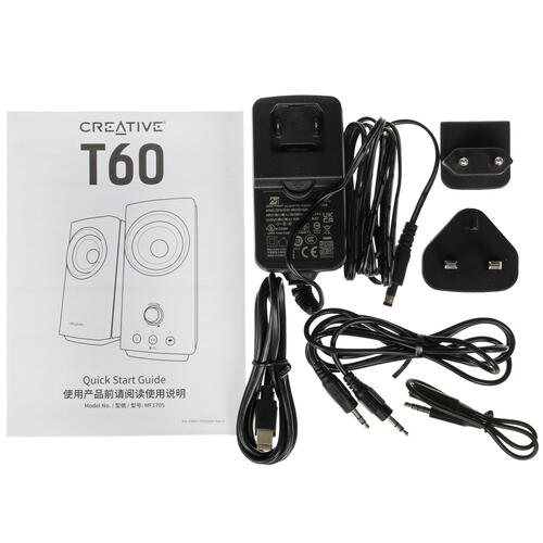 Купить Колонки Creative T60 черный  5350192. Характеристики, отзывы и цены в Донецке