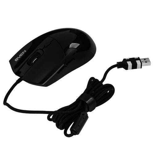 Купить Мышь проводная SVEN RX-G995  черный  9283073. Характеристики, отзывы и цены в Донецке