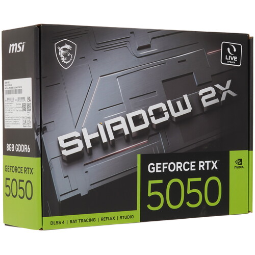 Купить Видеокарта MSI GeForce RTX 5050 SHADOW 2X [RTX 5050 8G SHADOW 2X]  5635061. Характеристики, отзывы и цены в Донецке