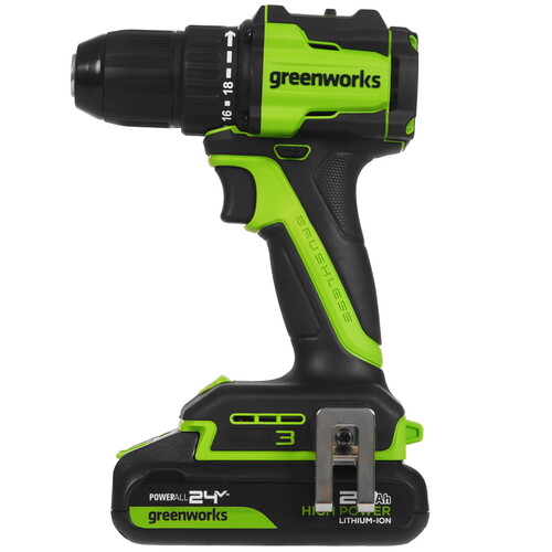 Купить Дрель-шуруповерт Greenworks DD345 24V  9305487. Характеристики, отзывы и цены в Донецке