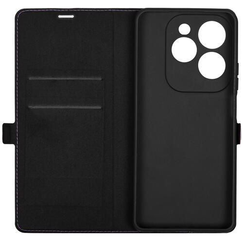 Купить Чехол-книжка  BoraSCO для Infinix HOT 40/ HOT 40 Pro фиолетовый  5467489. Характеристики, отзывы и цены в Донецке