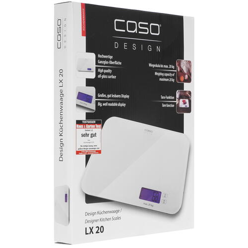 Купить Кухонные весы CASO LX 20 белый  9908375. Характеристики, отзывы и цены в Донецке